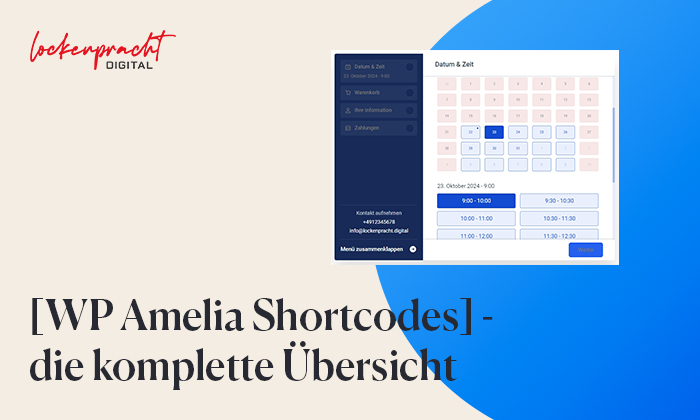 Amelia Shortcodes - die komplette Übersicht